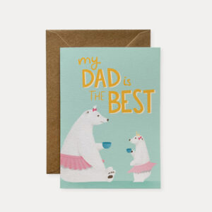 Polar bear Dad card