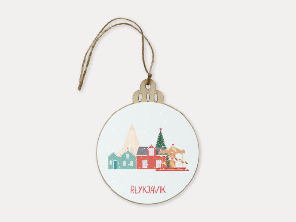 Reykjavík Christmas Ornament