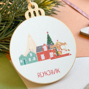 Reykjavík Christmas Ornament