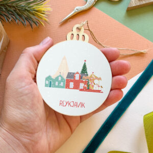 Reykjavík Christmas Ornament