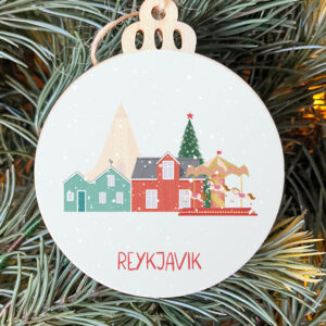 Reykjavík Christmas Ornament